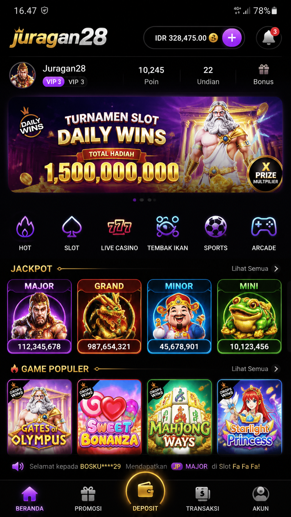Screenshot 1 juragan28